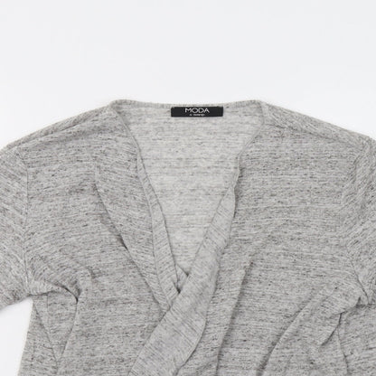 Preloved George Womens Grey   Cardigan Jumper Size 18 - Detail