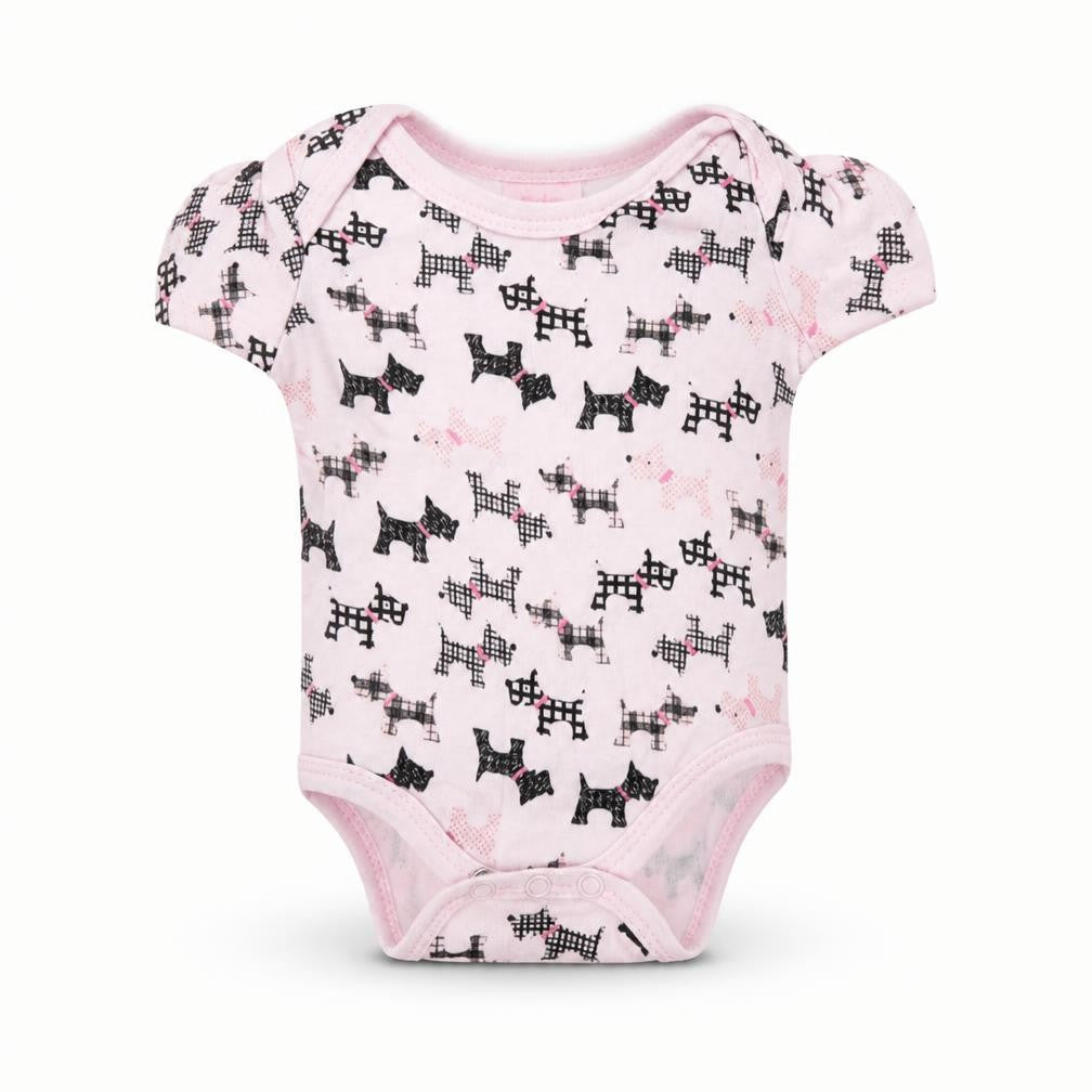 Bebe Bonito Baby Pink   Romper One-Piece Size 3-6 Months  - Dog Print