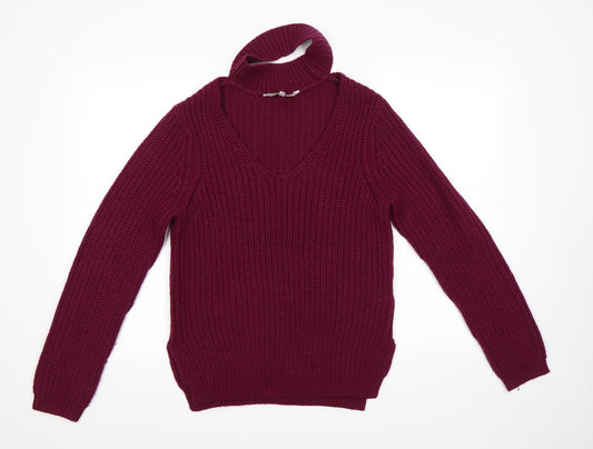 Red Herring Womens Purple   Pullover Jumper Size 8