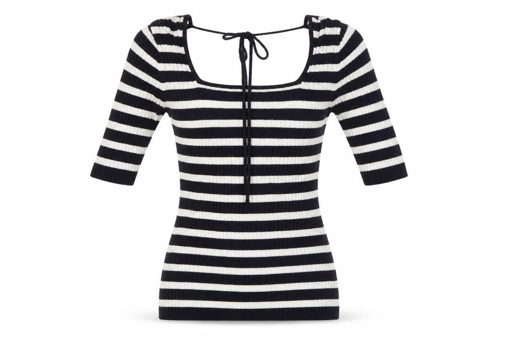 NEXT Womens Blue Striped  Basic Blouse Size 10