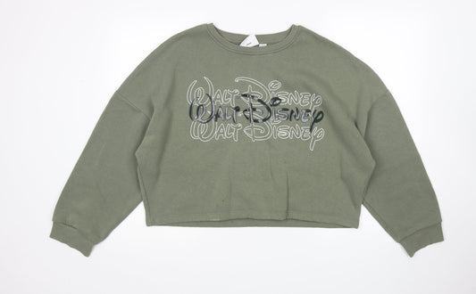Primark Womens Green   Pullover Sweatshirt Size L
