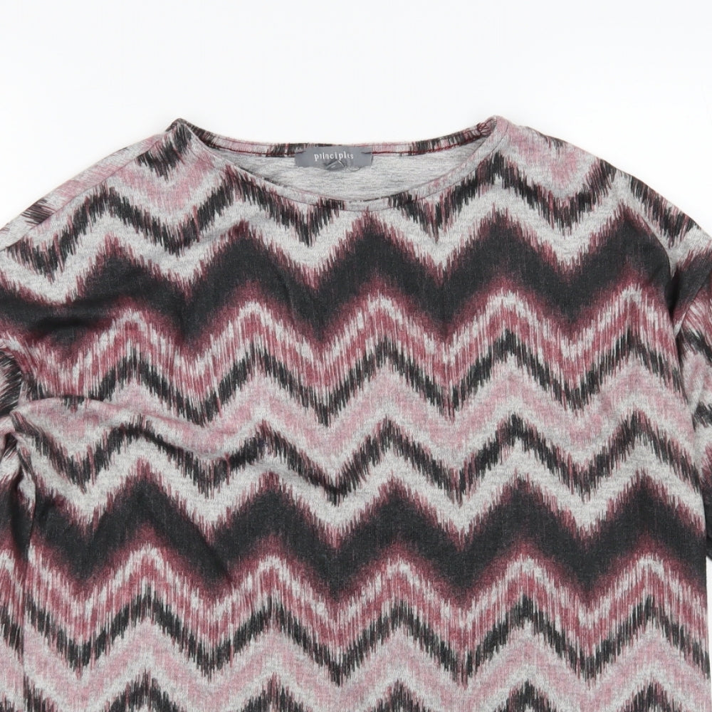 Principles  Womens Multicoloured Striped  Pullover Jumper Size 8