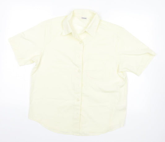 Damart Womens Yellow   Basic Button-Up Size 14