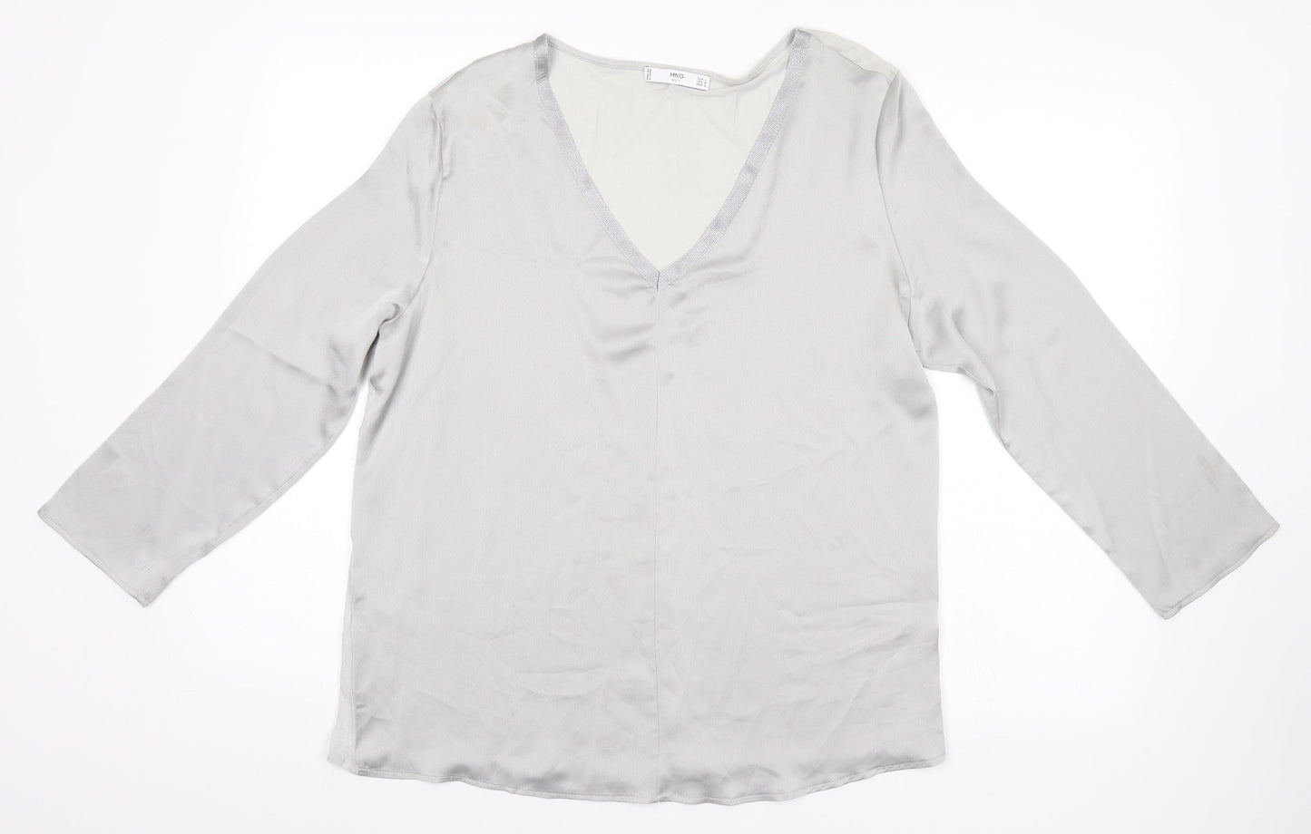MNG Womens Silver   Basic Blouse Size L