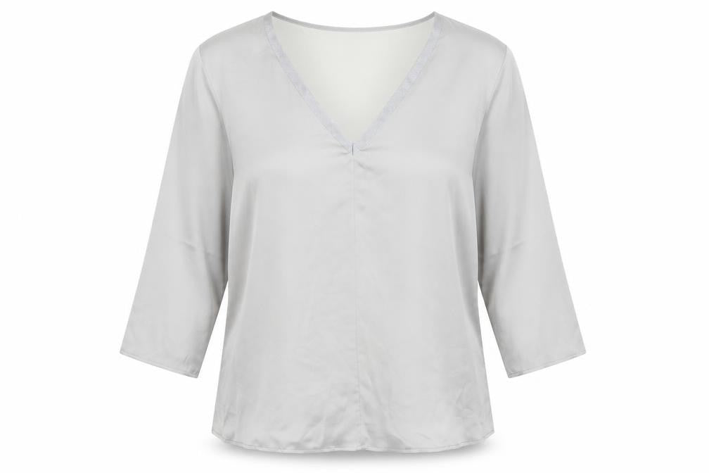 MNG Womens Silver   Basic Blouse Size L