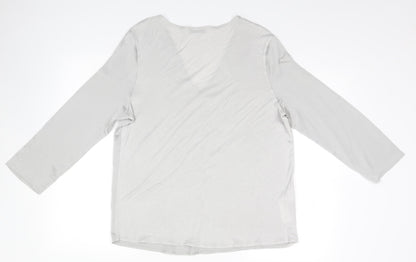 Mango Womens Silver   Basic Blouse Size L