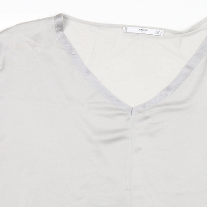 Mango Womens Silver   Basic Blouse Size L
