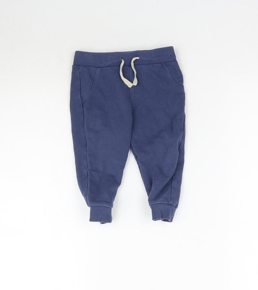 Marks and Spencer Baby Blue   Jogger Trousers Size 9-12 Months