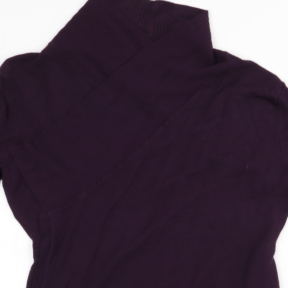 M&Co Womens Purple   Cardigan Jumper Size M