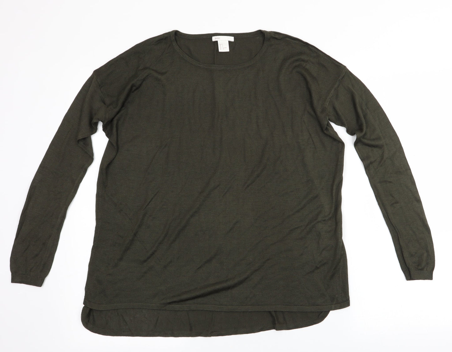 H&M  Womens Green   Basic T-Shirt Size S
