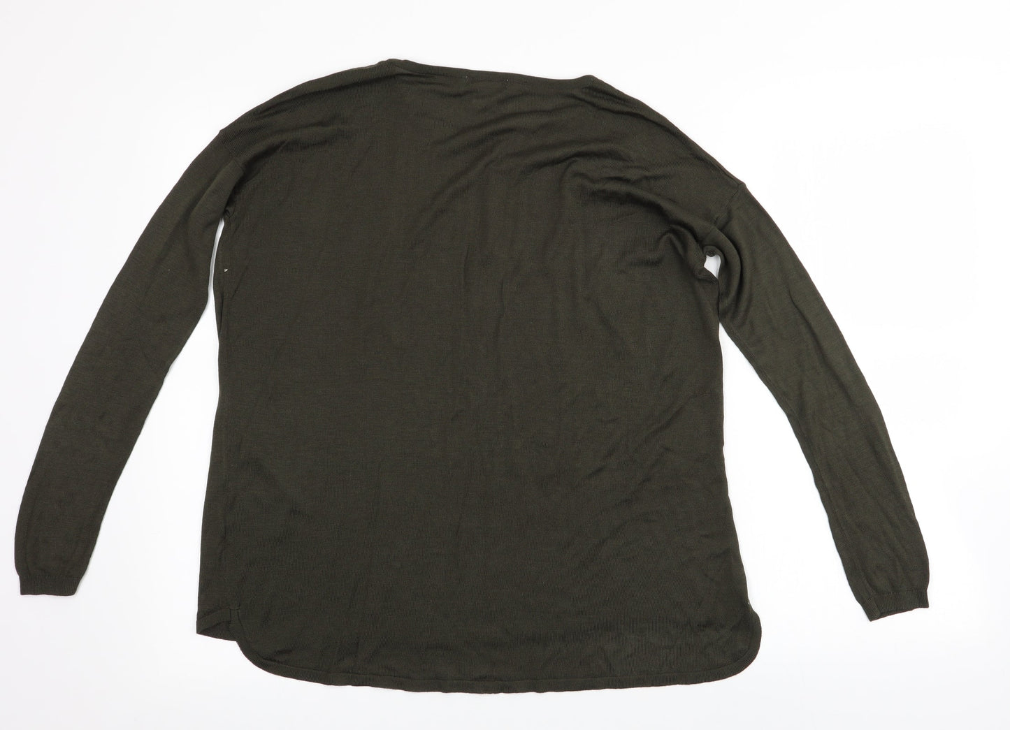 H&M  Womens Green   Basic T-Shirt Size S