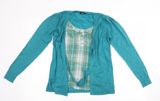 M&Co Womens Blue   Cardigan Jumper Size S