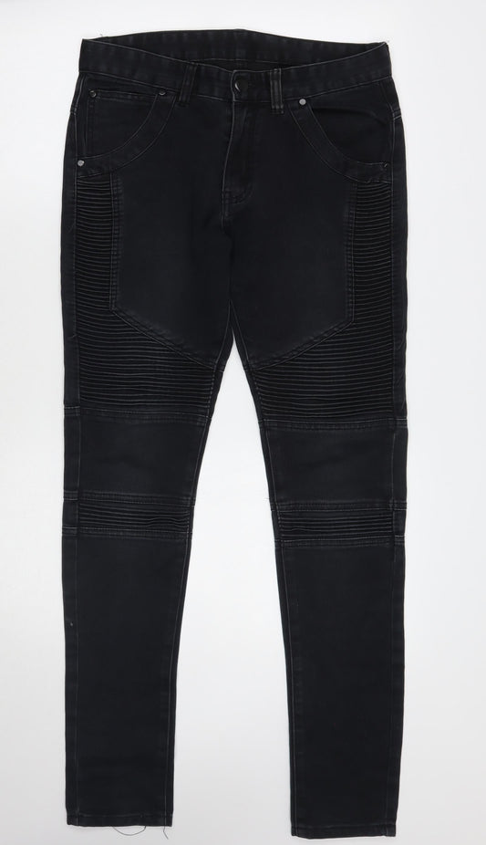 Preworn Womens Black   Skinny Jeans Size 28 L31 in
