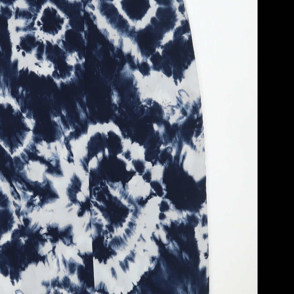 Primark Womens Blue Tie Dye  A-Line  Size 6