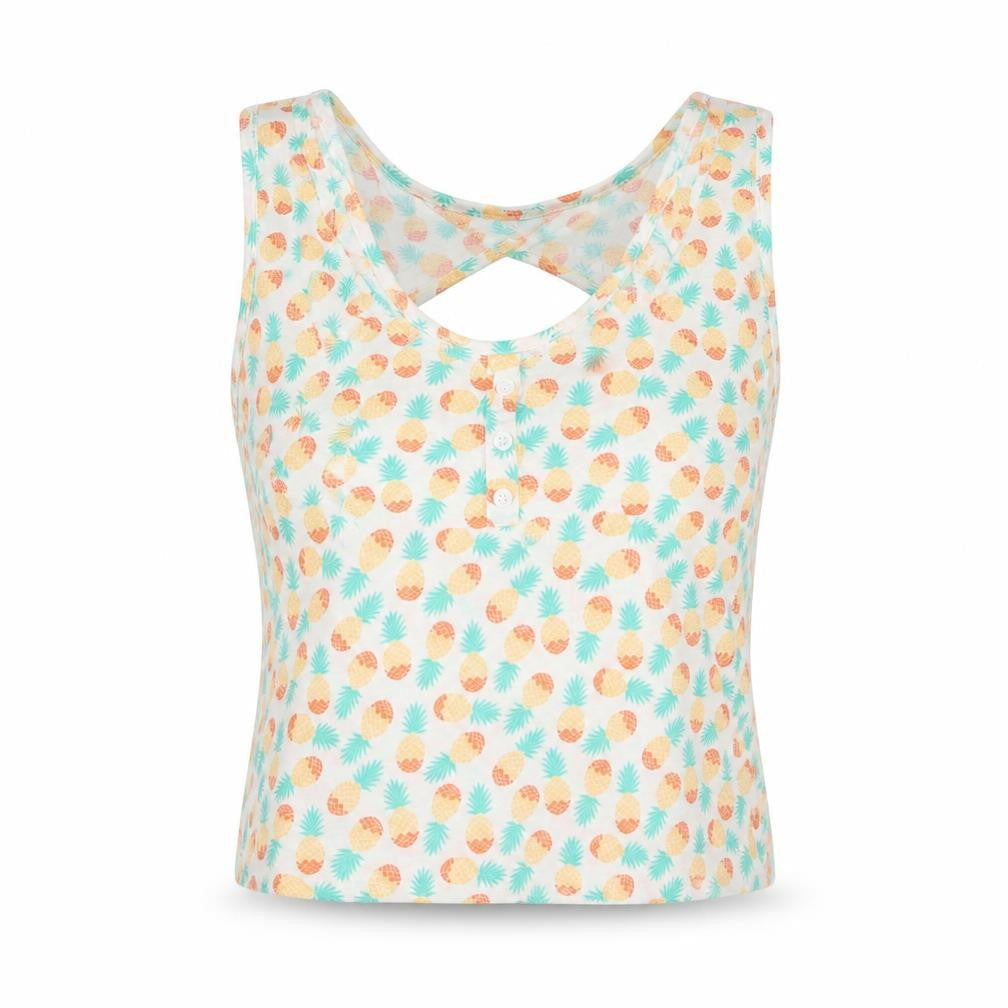 New Look Womens White Geometric  Cropped T-Shirt Size 12