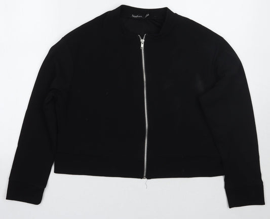 Boohoo Womens Black   Jacket Coat Size 14