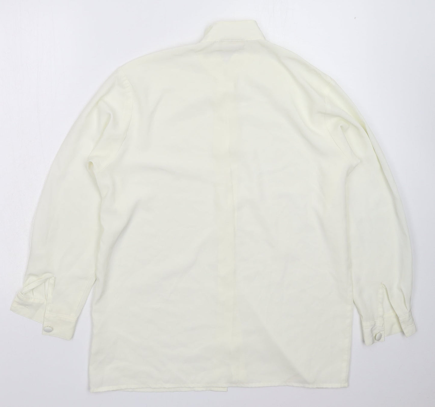 Laura Gribby Womens White   Basic Button-Up Size 10