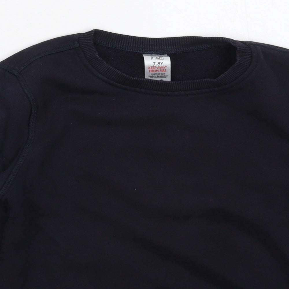 F&F Boys Blue   Pullover Sweatshirt Size 7-8 Years
