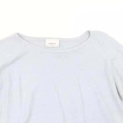 Next Womens Blue  Knit Pullover Jumper Size 10