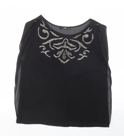 Oasis Womens Black   Basic Blouse Size 10