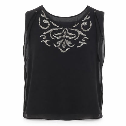 Oasis Womens Black   Basic Blouse Size 10