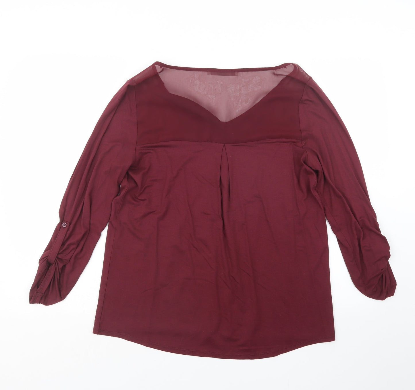 George Womens Purple   Basic Blouse Size 12