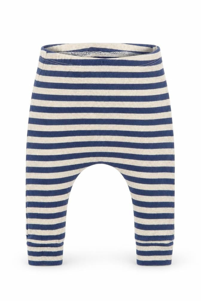 Next Boys Blue Striped  Capri Trousers Size 6-9 Months