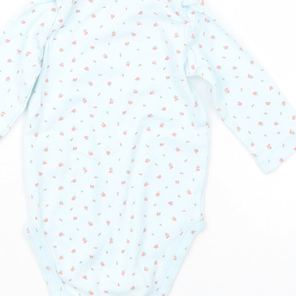 Carter's Girls Blue Fair Isle  Babygrow One-Piece Size 0-3 Months