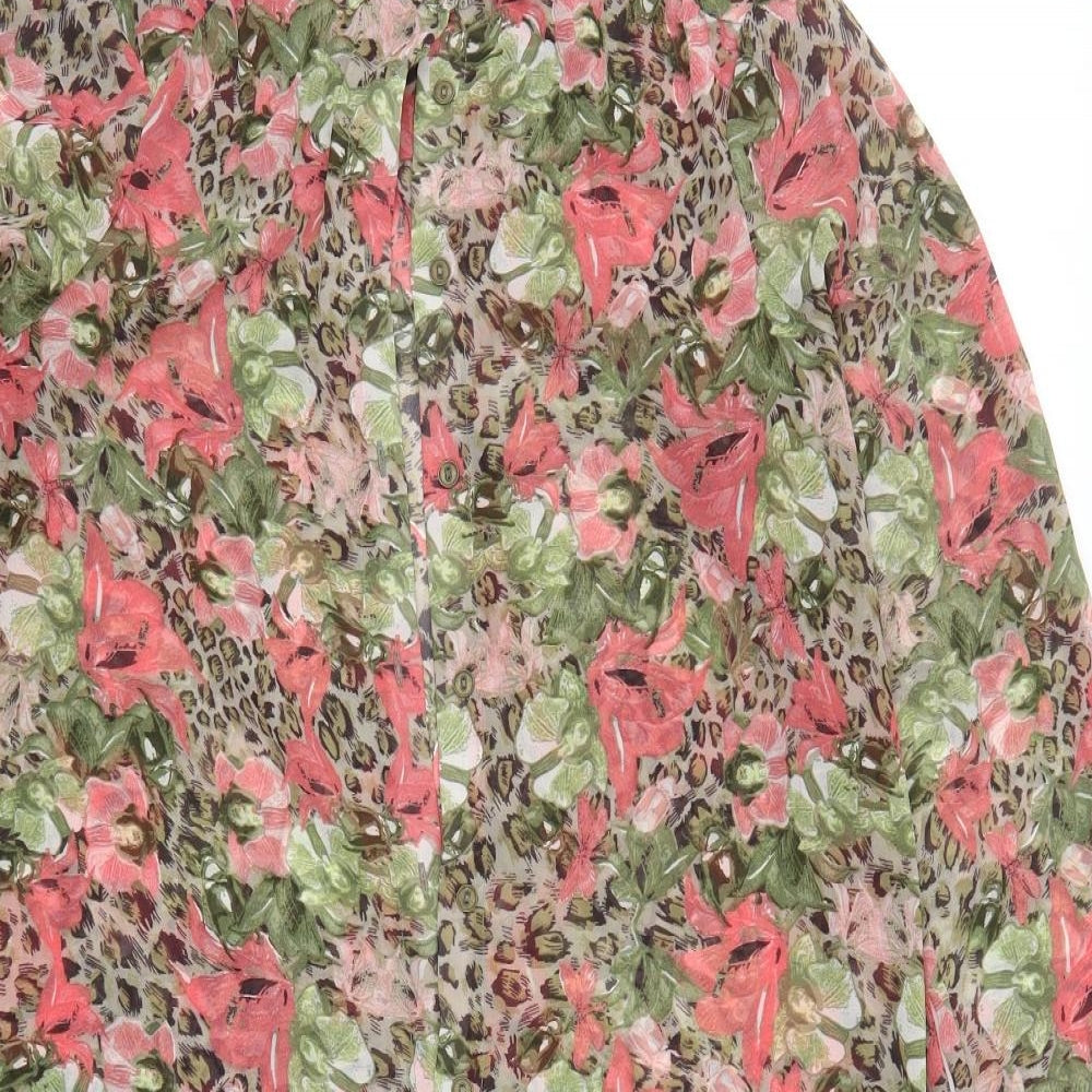 VERO MODA Womens Multicoloured Floral  Shirt Dress  Size M