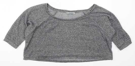 Pull & Bear Womens Grey   Pullover Sweatshirt Size M