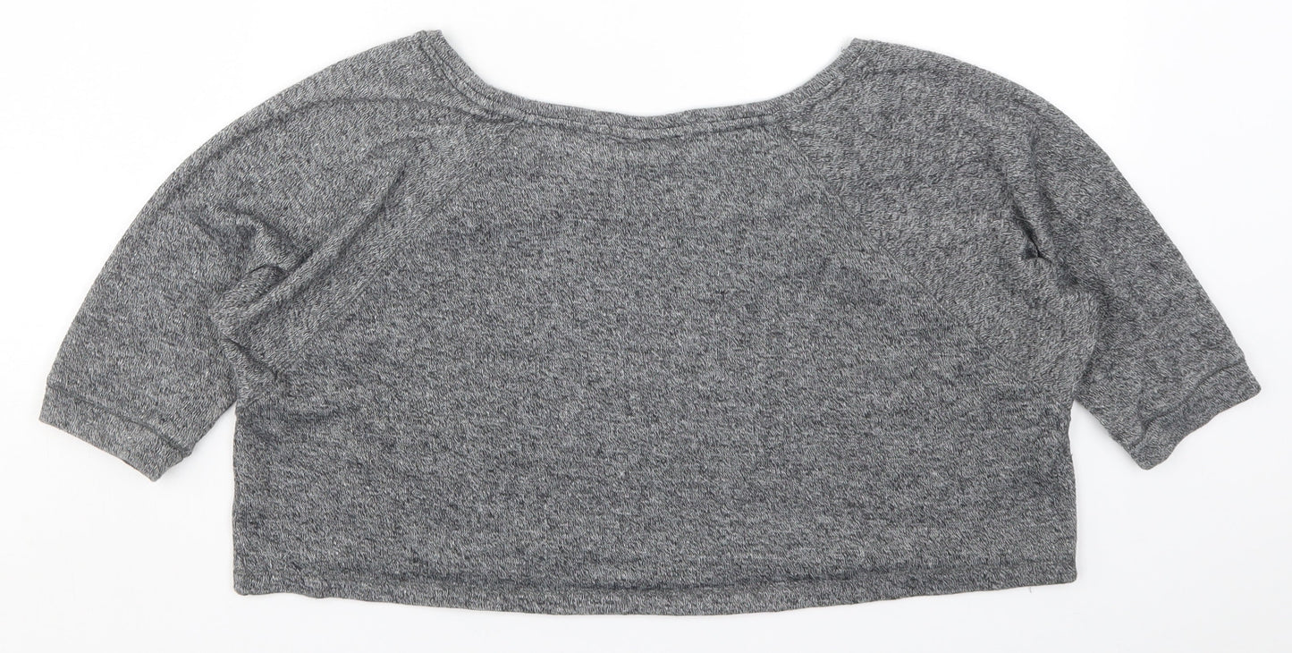 Pull & Bear Womens Grey   Pullover Sweatshirt Size M