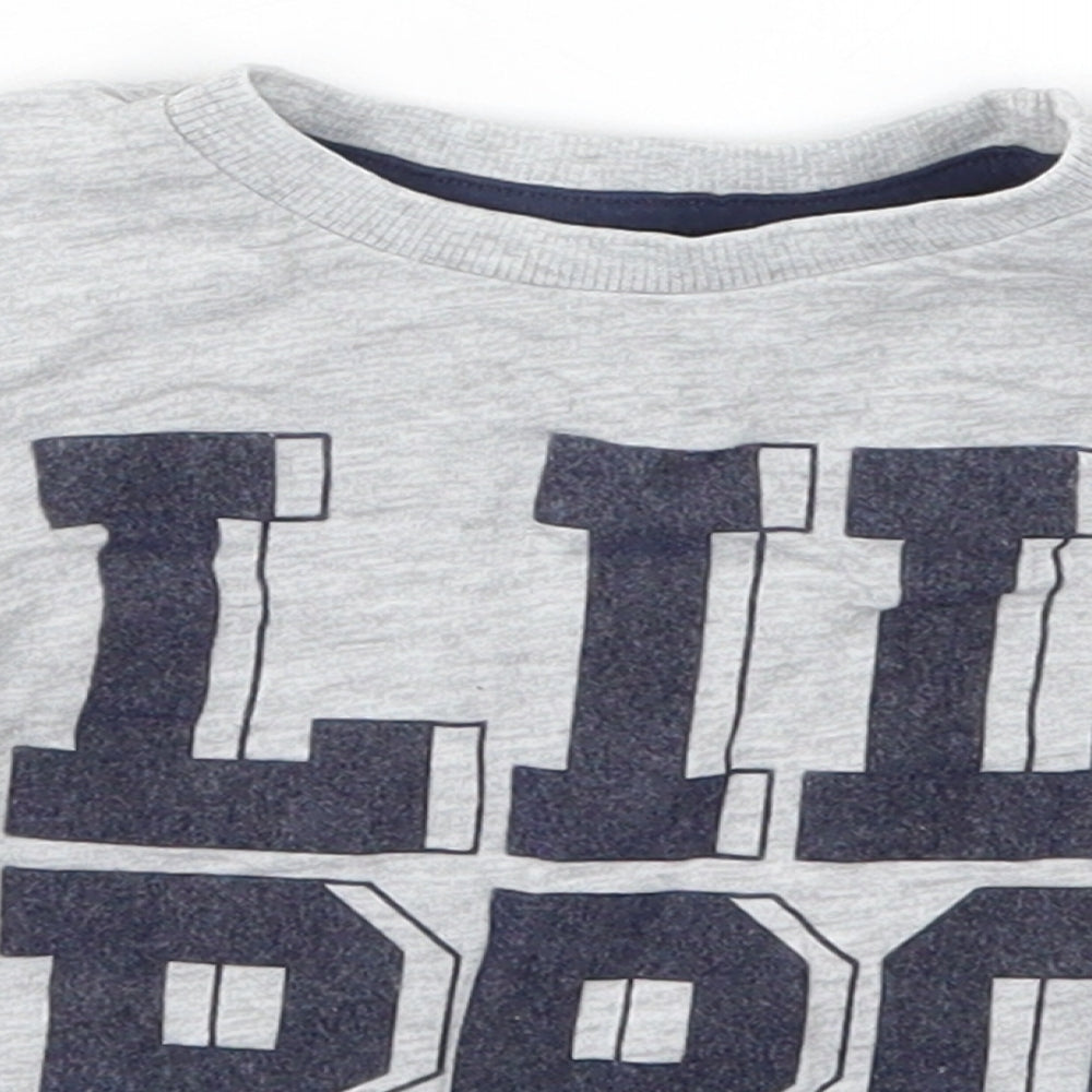 Very Boys Grey   Basic T-Shirt Size 18-24 Months  - Lil Bro