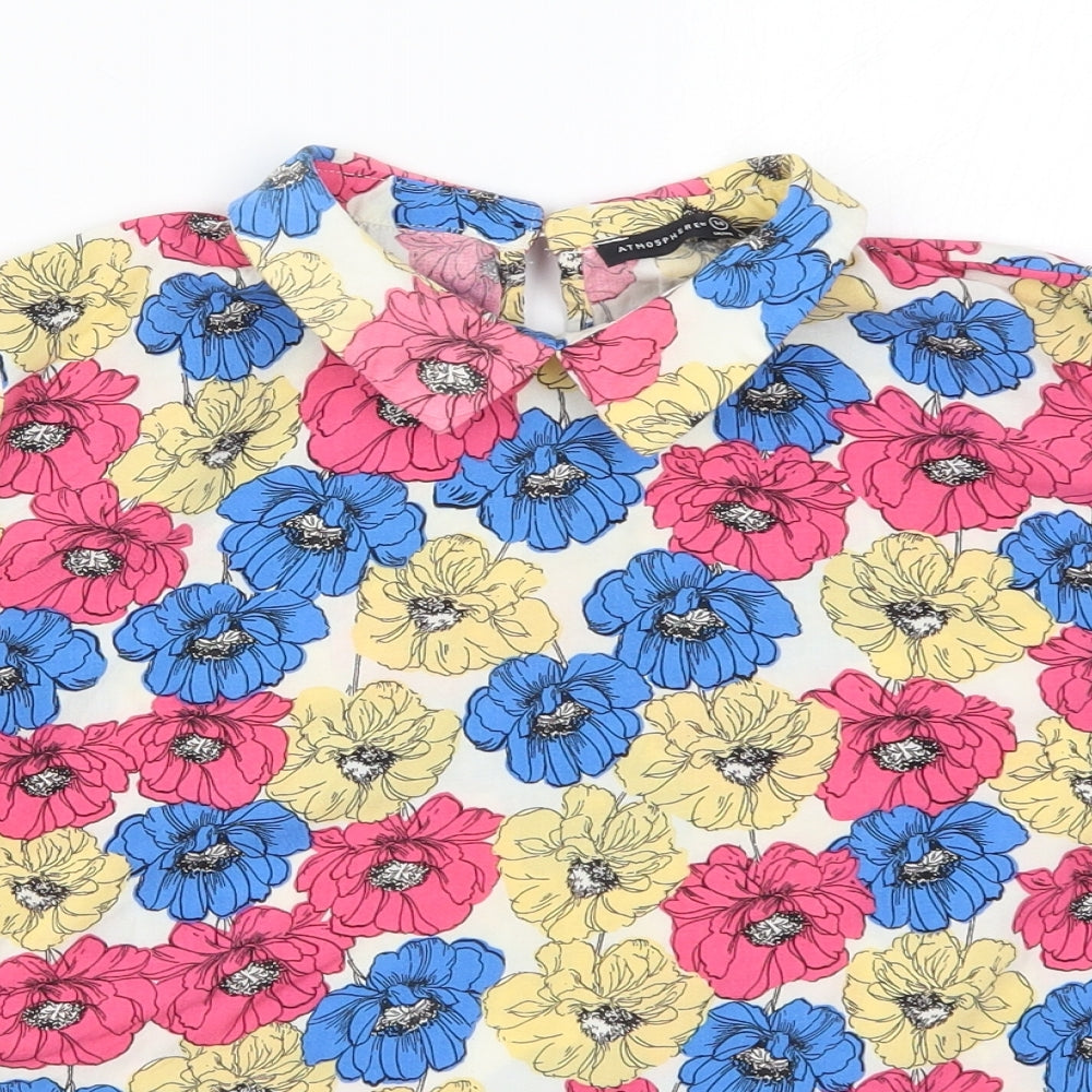 Atmosphere Womens Multicoloured Floral  Basic T-Shirt Size 14