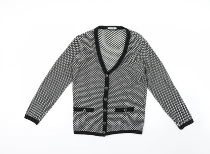 Bonmarché Womens Multicoloured Geometric Cardigan Jumper Size S