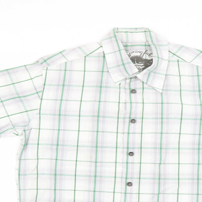 Springfield Mens Multicoloured Check   Button-Up Size L