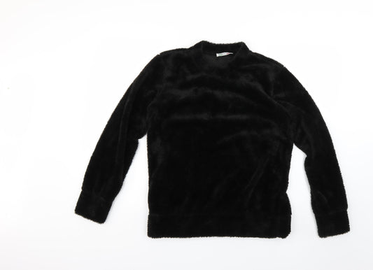 Preworn Womens Black Solid  Top Pyjama Top Size 8