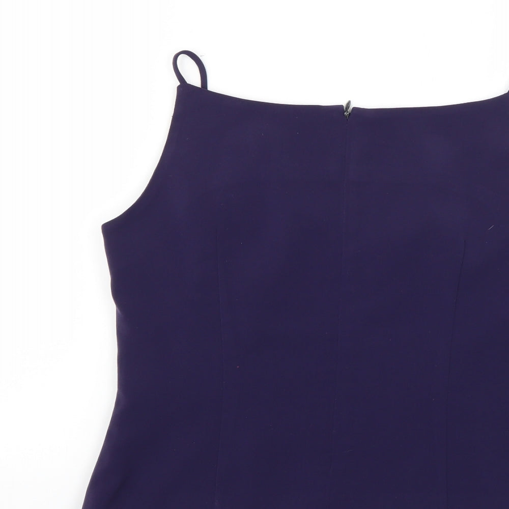 elite Womens Purple   Basic Blouse Size 10