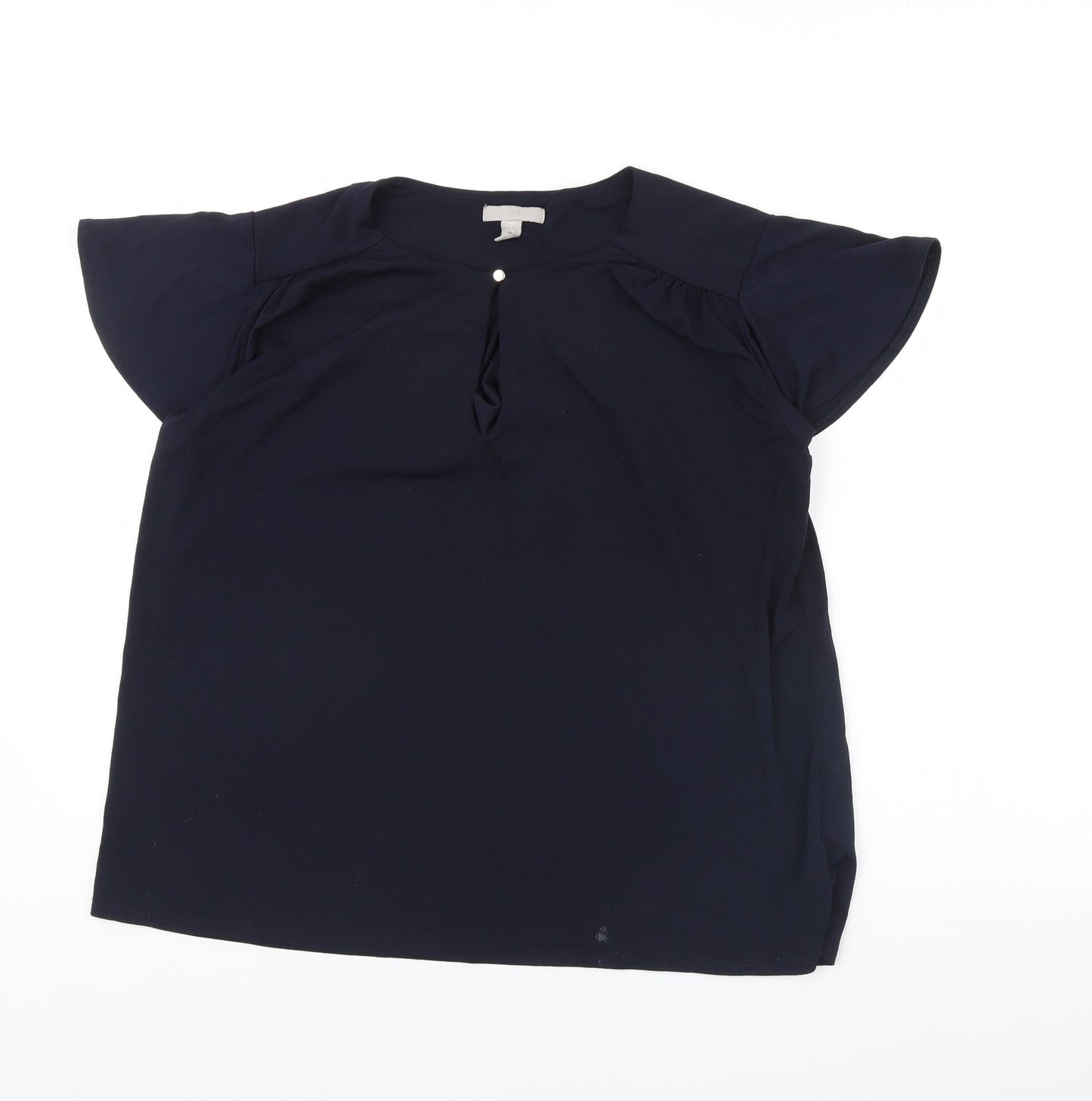 H&M Womens Blue   Basic Blouse Size L