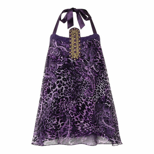 Just addict Womens Purple Fair Isle  Kaftan  Size M