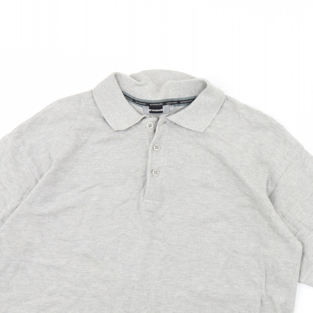 Armando Mens Grey    Polo Size XL