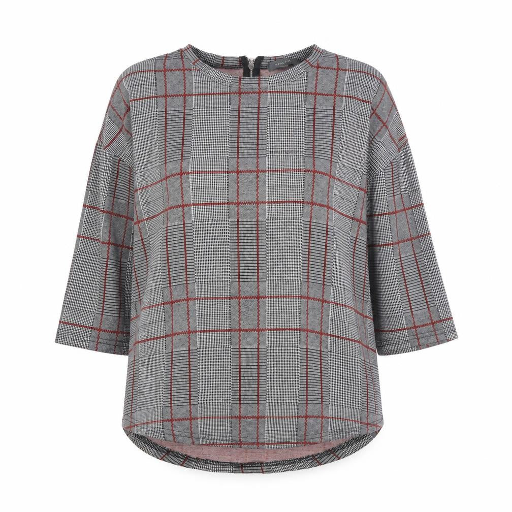 Primark Womens Grey Check  Pullover Jumper Size L