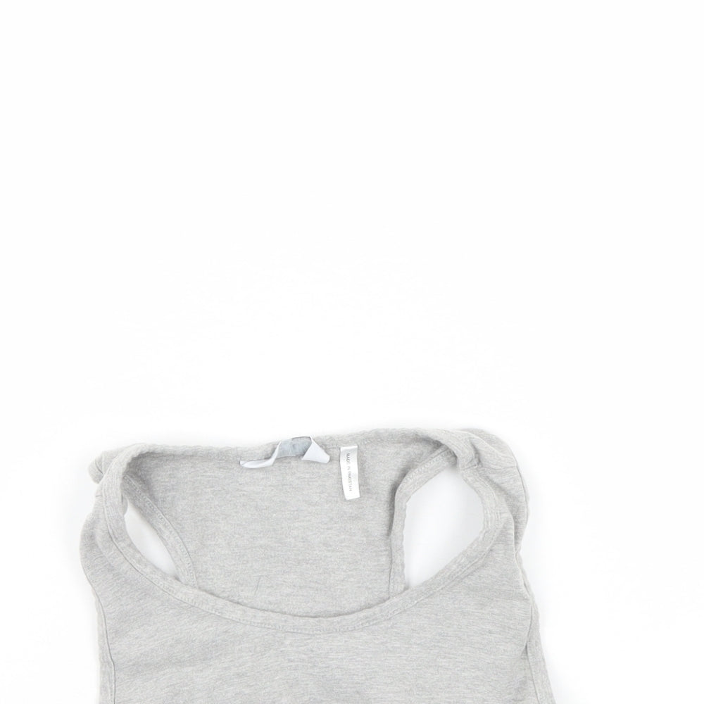 Label be Womens Grey   Cropped Tank Size 16