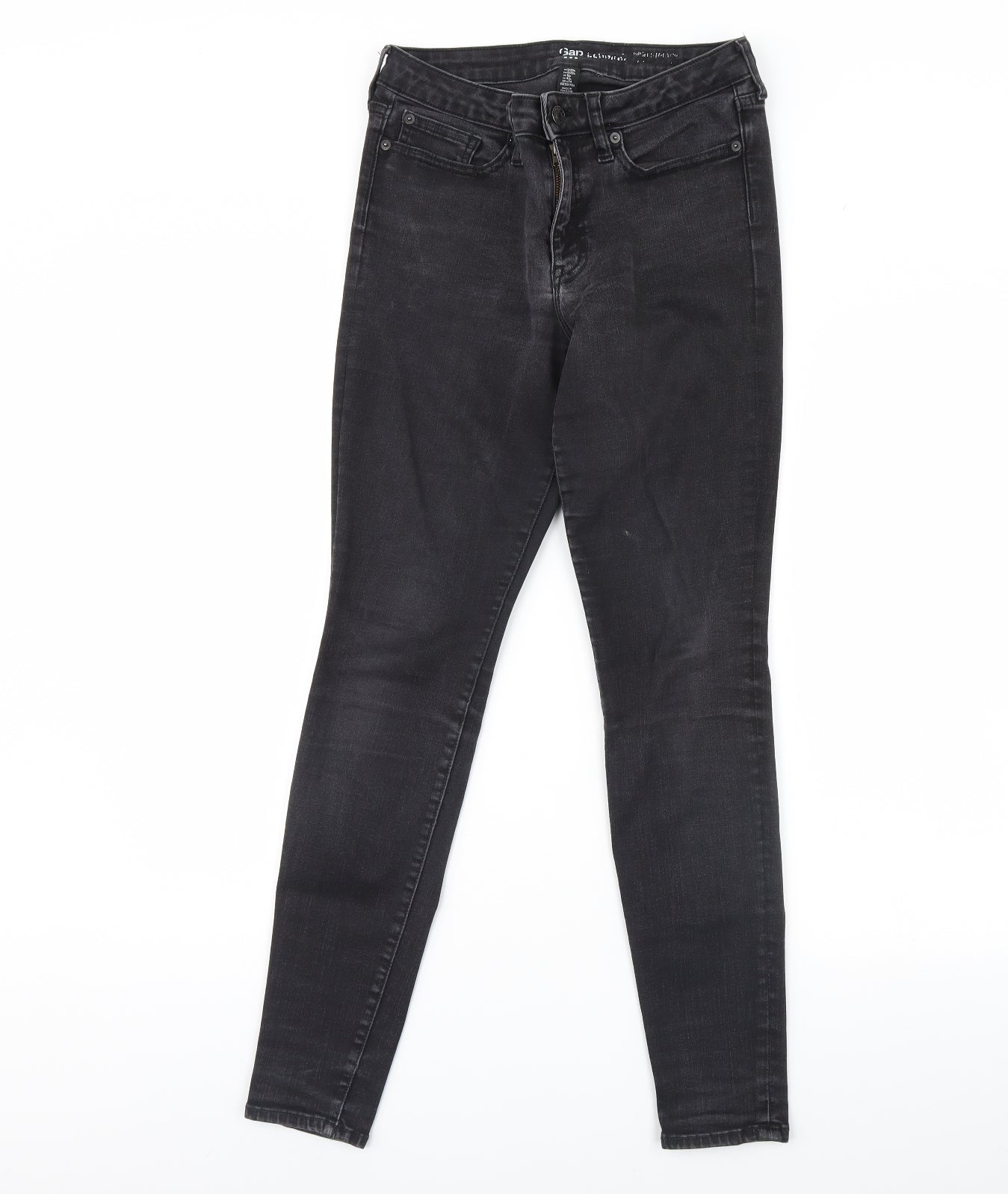 Gap Womens Black  Denim Skinny Jeans Size 12 L28 in