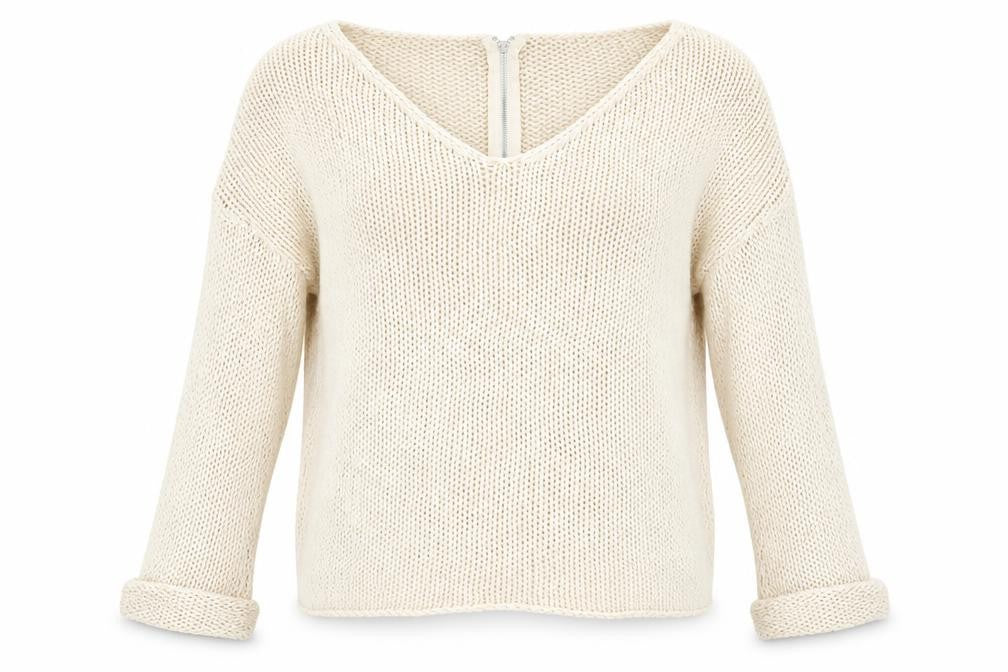 VILA Womens Beige  Knit Pullover Jumper Size M