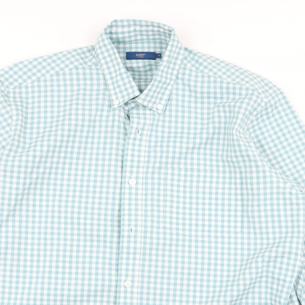 Cotton Traders Mens Black Check   Button-Up Size M