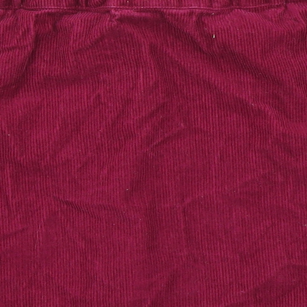 M&S Girls Pink  Corduroy A-Line Skirt Size 9-10 Years