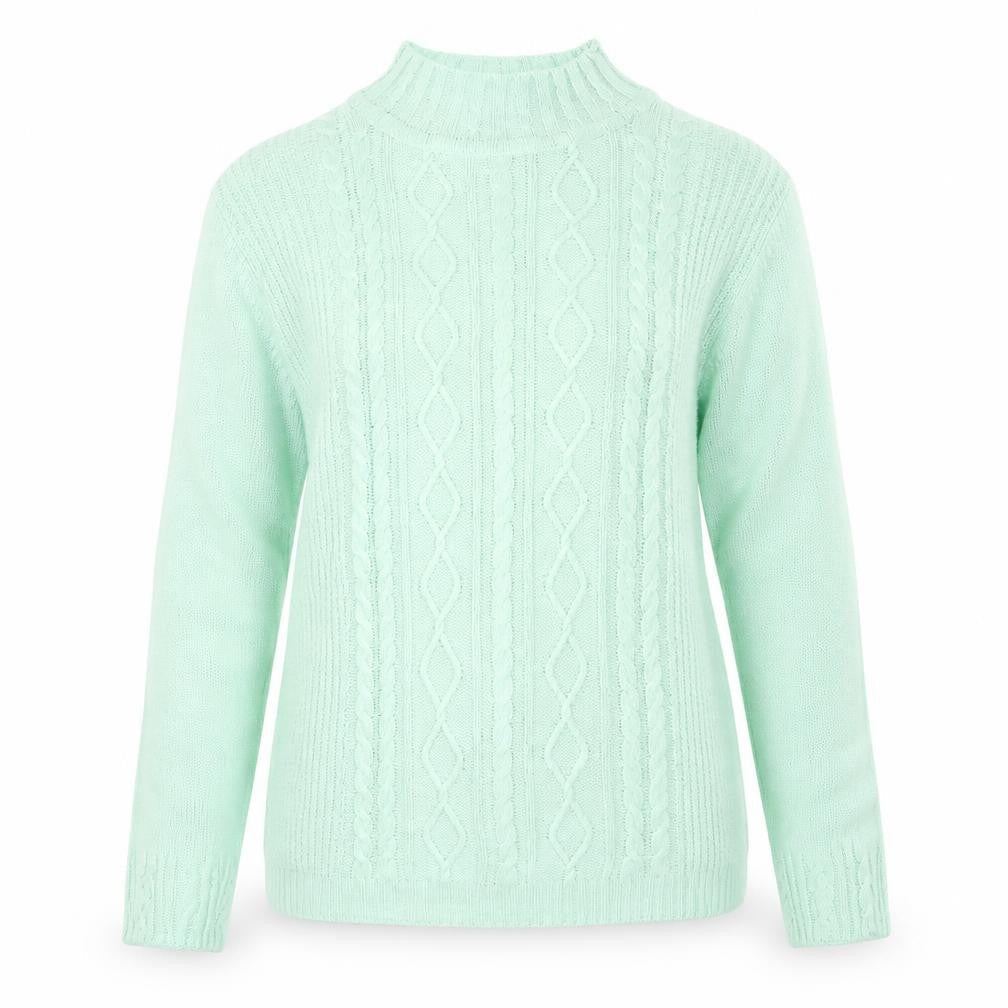ISLE Womens Green  Knit Pullover Jumper Size S