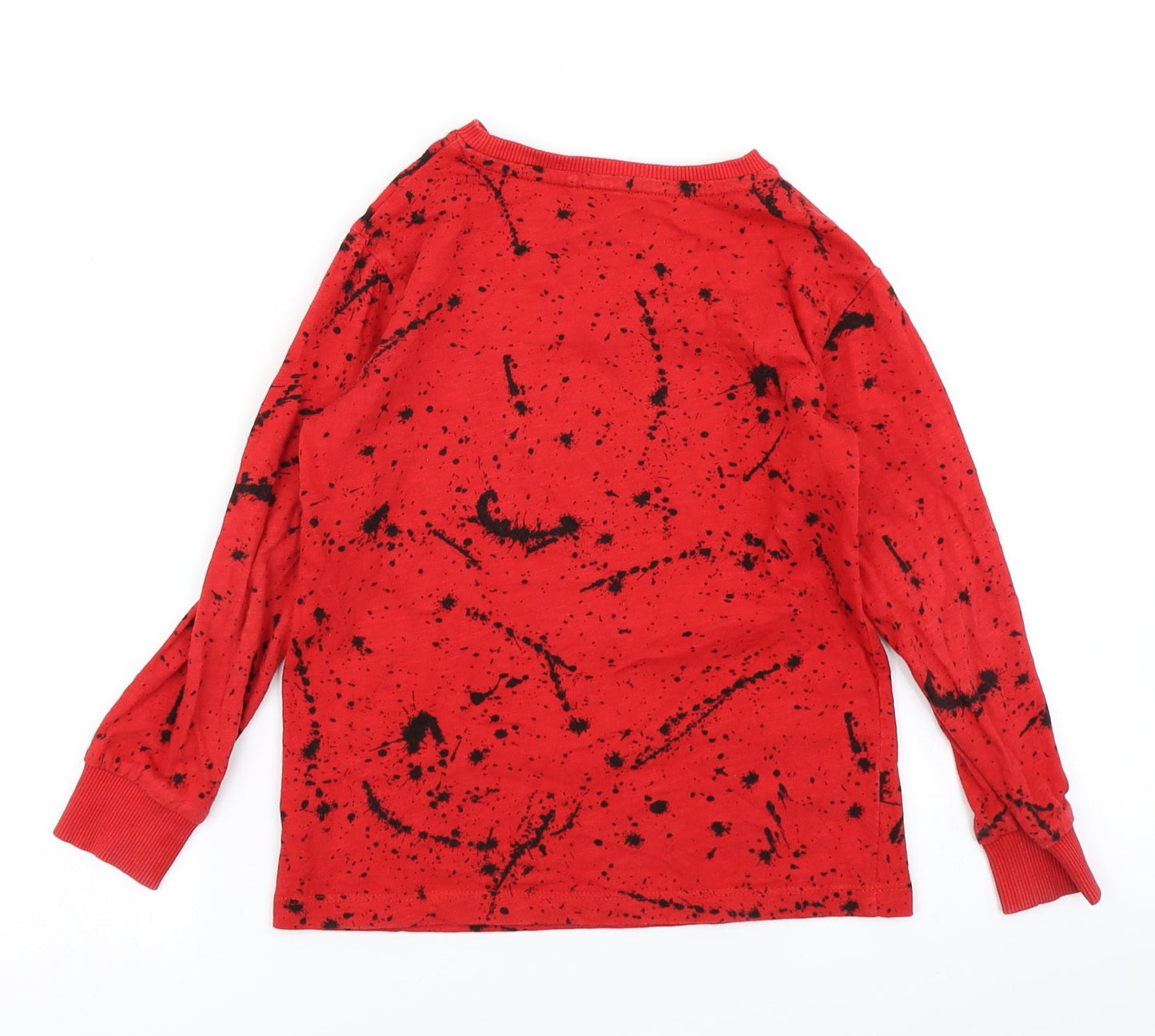 NEXT Boys Red Polka Dot  Basic T-Shirt Size 6 Years  - Reversible sequins