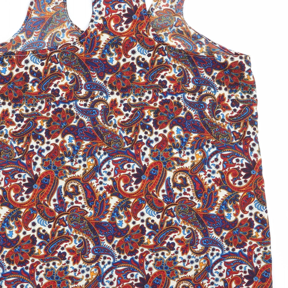 influence Womens Multicoloured Geometric  Basic Blouse Size 8