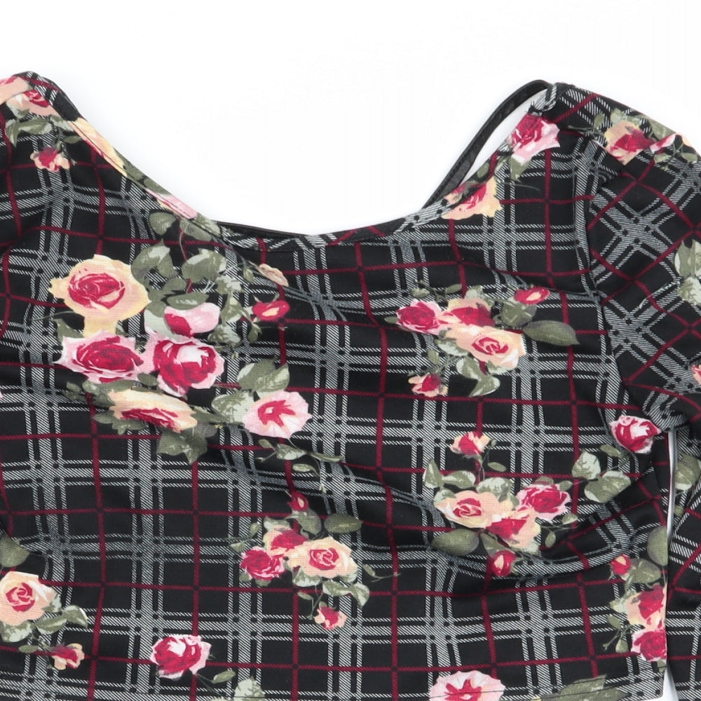 urmoda Womens Multicoloured Floral  Basic T-Shirt Size S